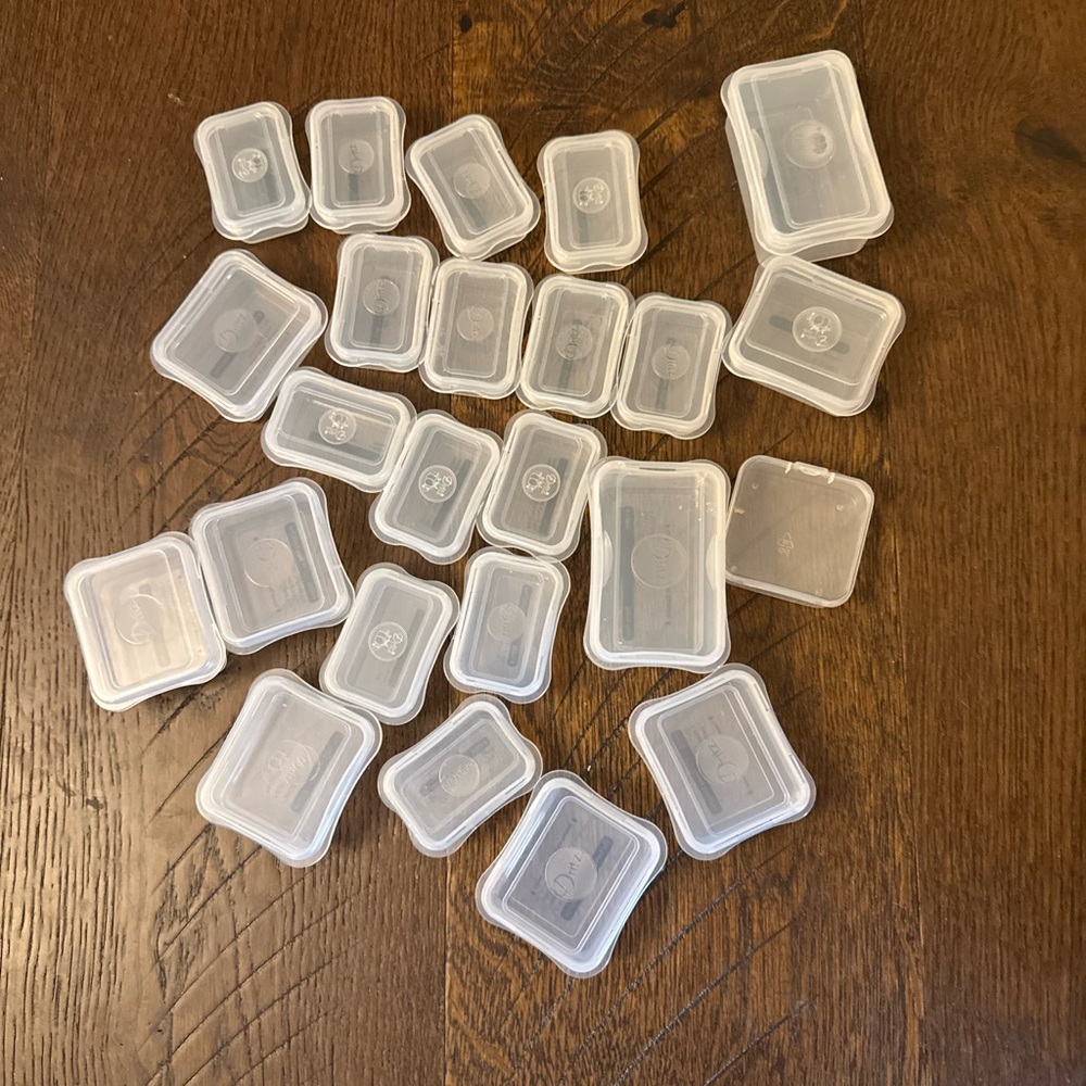 Clear Small Safety Pin Plastic Storage Containers
